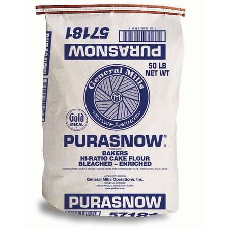 GOLD MEDAL Gold Medal Purasnow Bakers Hi-Ratio Cake Bleached Enriched Flour 50lbs 16000-57181